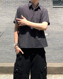 Nylon Cooling Crop Short Sleeve Shirt