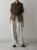 Dot See-Through Loose-Fit Shirt