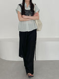 Wrinkle Wrap Layered Wide Pants