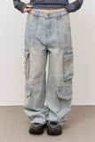 Space Cargo Denim Pants