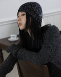 Roman Spangle Beads Beanie