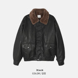 Landed Fur Leather Jacket