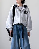 Applique Crop Hood Zip-Up