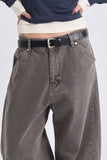 Pigment curved denim pants