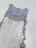 [Scarf SET] Liber Frill Sleeveless Blouse