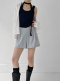 Anton two-tuck culotte pants