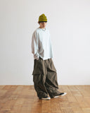 [AG] Ripstop Cargo Shirring Balloon Pants