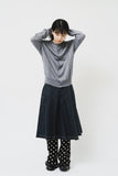 (W) Osaki Pleats Denim Skirt