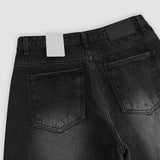 Stone wide denim pants