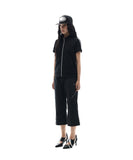 Metallic Tape Track Zip-Up