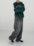 [unisex] Slit stopper wide pants