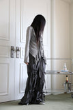 String ribbon over pants