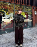 Ray Camo Hood Bomber Jacket