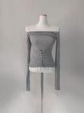 Lohan Corset Off-Shoulder Top