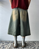 D-Ring Sand Washed Bermuda Denim