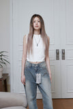uni straight washing jeans