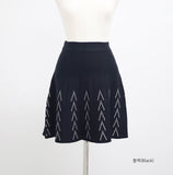 Ethel pattern knit skirt