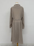 Trench Mock Neck Belted Long One Piece