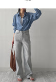 Yoru Tartan Check Loose Fit Shirt