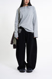 Wellington check balloon cotton pants