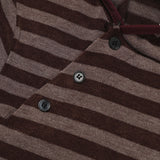 Kell Button Striped Hoodie
