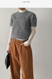 Velvet See-Through Mock Neck Polar Fleece T-Shirt