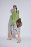 paper leather long boots