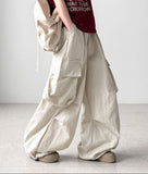 Chiffon Nylon Cargo Pants