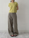Embossed Wrinkle Short Sleeve T-shirt