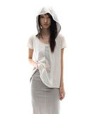 Sheer Panel Flare Tee