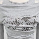 Sieta Lettering Off-Shoulder T-Shirt