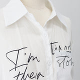 Revill See-Through Lettering Shirt