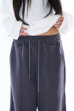 Curved flare banding pants