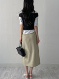 Doe Pleated Long Skirt