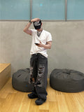 Destroyed Vintage Black Denim