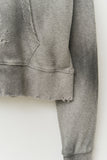 Tank Fading Waffled Zip Hoodie