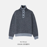 Hawk Striped High Neck Knit