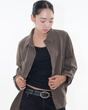 Forte crop shirt jacket