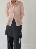 Ribbon Wrap Semi-Wide Slacks