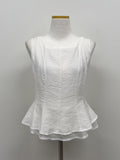 [Scarf SET] Liber Frill Sleeveless Blouse