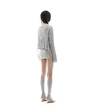 Ruffled Drape Cardigan