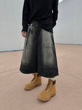 Orb Incision Crop Denim Jeans