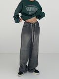 [unisex] Slit stopper wide pants