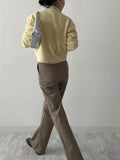 Pomi V-neck Crop Knit