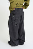 Star stripe fleece pants