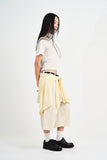 Tencel boatneck crop t-shirt