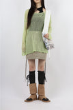 Balance string knee socks