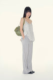 Valine frill bustier top