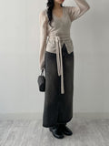 Enne Alpaca V-Neck Loose-Fit Cardigan