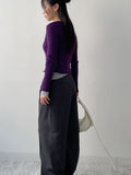 Ella Ribbed Frill Knit Cardigan